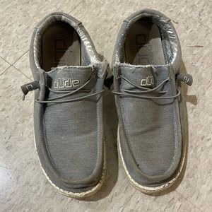 Hey Dude Men's Wally Grey Men's Slip on Shoes Size 11 (NO BOX!!)